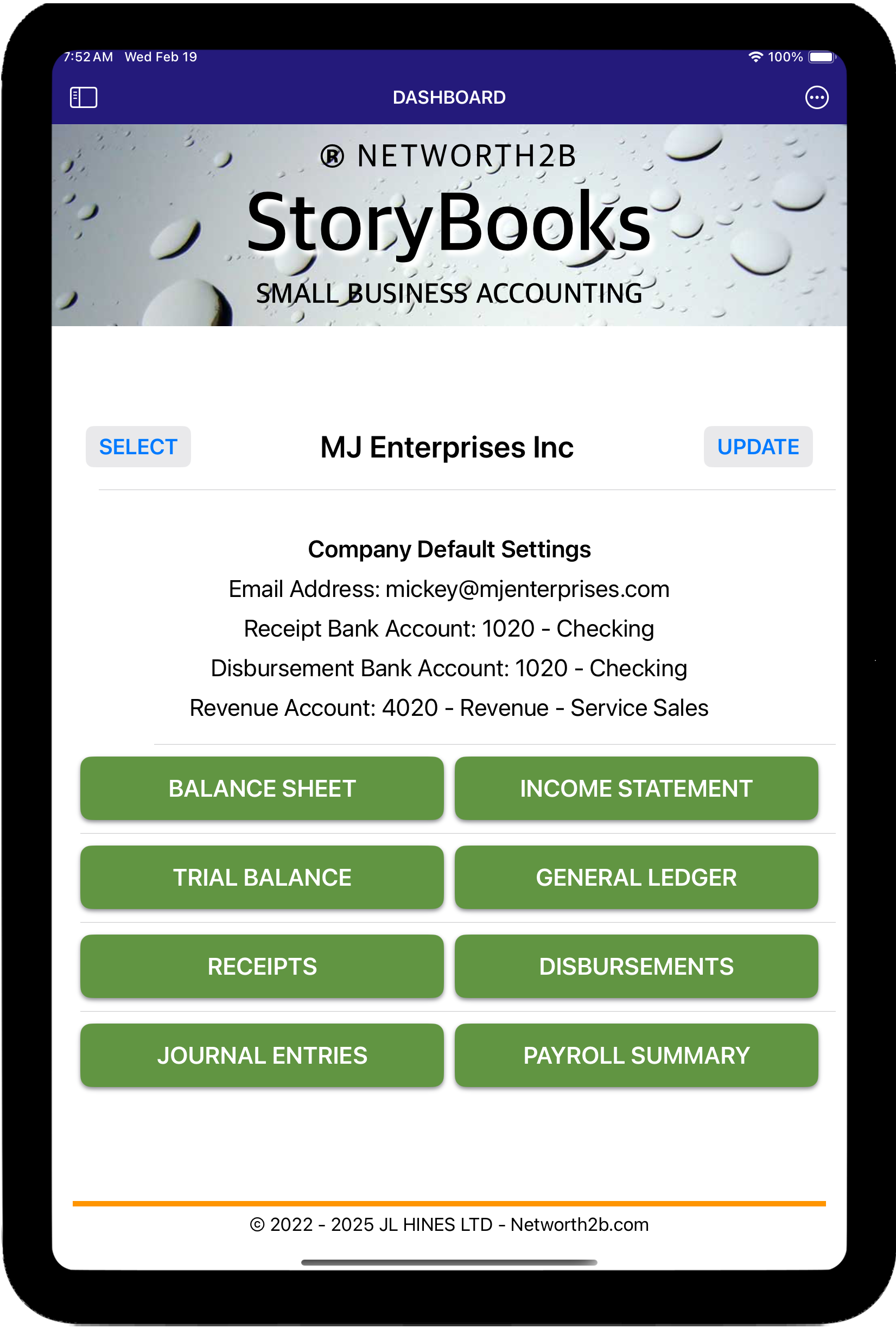 Storybooks Accounting - iOS