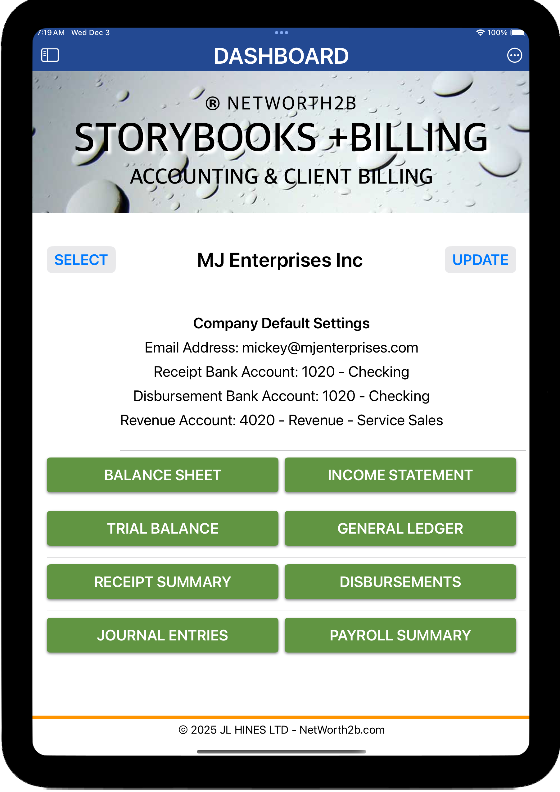 Storybooks Accounting - iOS